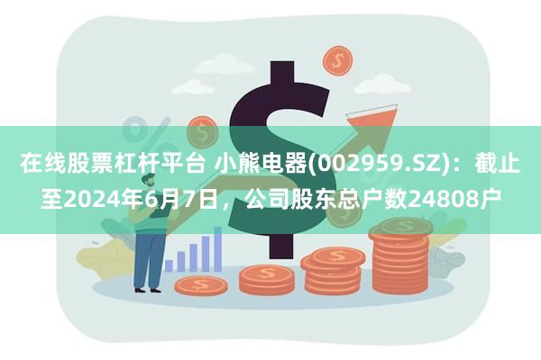 在线股票杠杆平台 小熊电器(002959.SZ)：截止至2024年6月7日，公司股东总户数24808户