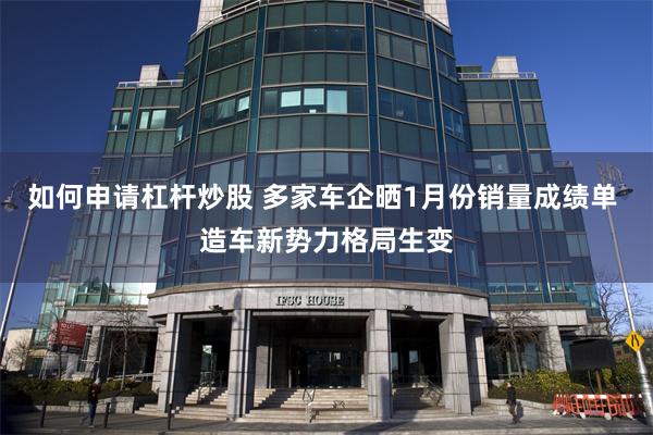 如何申请杠杆炒股 多家车企晒1月份销量成绩单 造车新势力格局生变